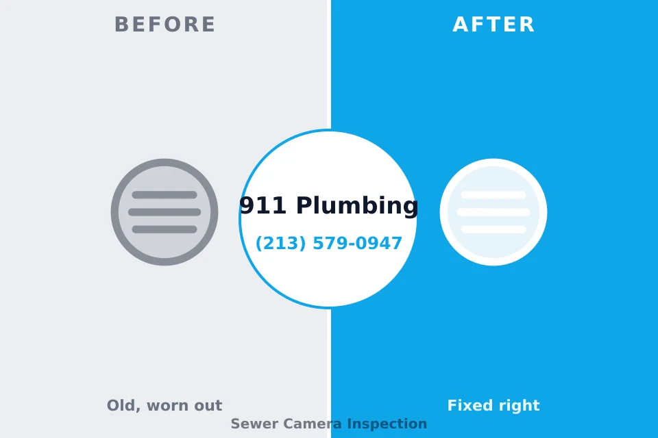 Before and after: plumbing repair Lavonia, GA
